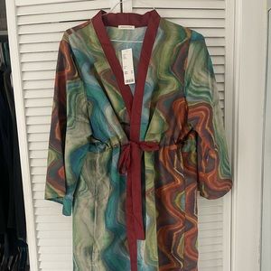 Urban Outfitters | Nova Long Printed Robe NEVER WORN WITH TAGS